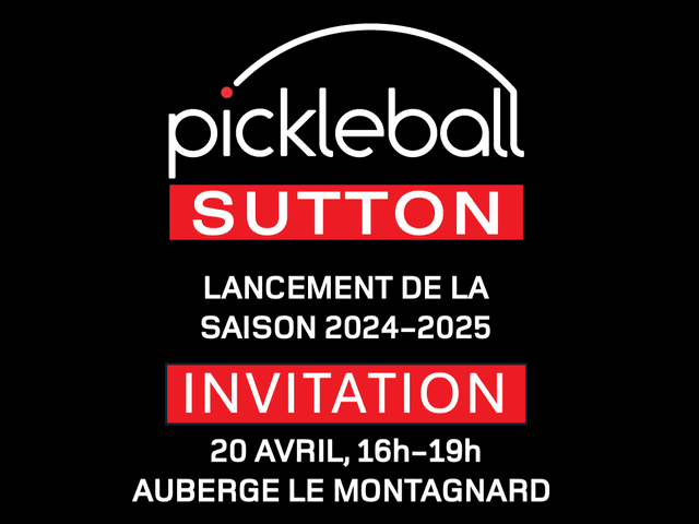 Lancement de la 2e saison du Club Pickleball Sutton